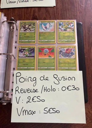 Carte Pokémon reverse holo rare V vmax poing de fusion, marca: Pokémon, estado: Muy bueno, 1,00 €, 1,75 € Protección al comprador Pro incluida