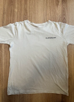 T-shirt blanc imprimé surf Quiksilver 14 ans 100% coton  (ref 31), brand: Quiksilver, condizioni: Nuovo senza cartellino, taglia: 14 anni / 164 cm, €4.50, €5.43 include la Protezione acquisti