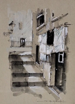 Lindo trabalho a tinta da China e pastel do artista portuense Joaquim Costa., brand: Original do artista portuense Joaquim Costa., condizioni: Nuovo con cartellino, €15.00, €16.45 include la Protezione acquisti