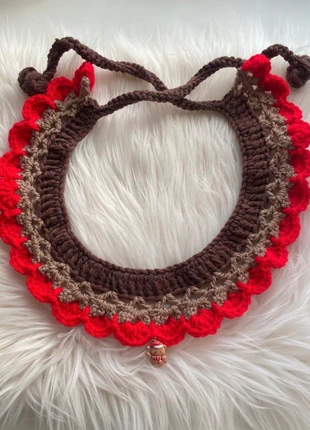 Coleira de natal em crochet para cão grande a muito grande, com pingente, marca: Miminhos4all, estado: Nuevo sin etiquetas, tamaño: XL, 5,50 €, 6,48 € Protección al comprador Pro incluida