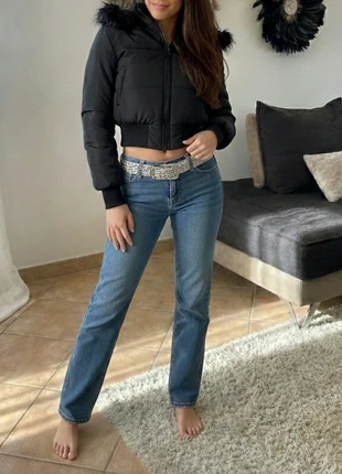 Doudoune Courte Noire avec Capuche Fausse Fourrure - Style Y2K / Chic, brand: Zenia, condition: Very good, size: S / 36 / 8, €64.90, €68.85 includes Buyer Protection Pro