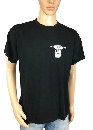 Tee-shirt noir manches courtes motif pirate homme - Taille L, marque: B&C Collection, état: Très bon état, taille: L, 5,00 €, 5,95 € Protection acheteurs (Pro) incluse