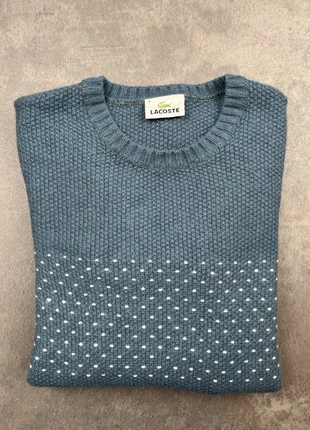 Pull en laine viscose Lacoste col rond bleu taille S Femme, marque: Lacoste, état: Très bon état, taille: S / 36 / 8, 27,90 €, 30,00 € Protection acheteurs incluse