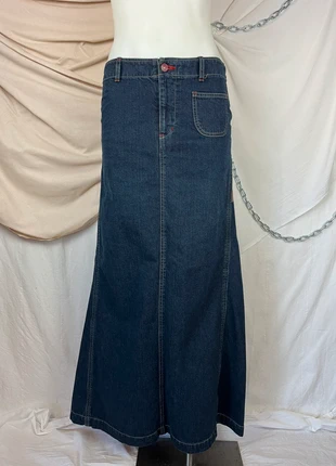 Hysteric Glamour denim maxi skirt with a pattern and back pockets, marque: Hysteric Glamour, état: Très bon état, taille: S / 36 / 8, 58,00 €, 61,60 € Protection acheteurs (Pro) incluse