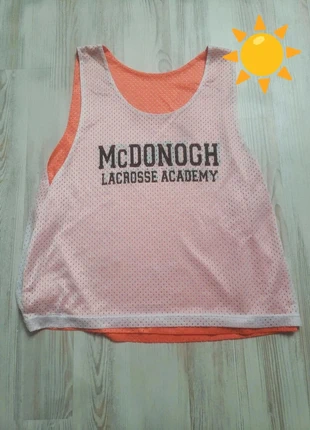 Maillot de sport, chasuble Mc Donlgh Lacrosse Academy prange et blanc S M, merk: McDonogh, staat: Heel goed, maat: S, € 9,00, € 10,15 inclusief Kopersbescherming