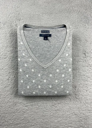 Pull fin col en V - Tommy Hilfiger - Couleur Gris et Blanc logo brodé - Taille L Femme, marque: Tommy Hilfiger, état: Très bon état, taille: L / 40 / 12, 24,90 €, 26,85 € Protection acheteurs (Pro) incluse