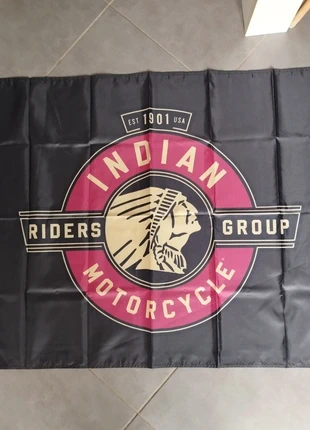 🇺🇲 Drapeau neuf Indian Motorcycle 90x150 cms, marque: Indian, état: Neuf avec étiquette, 15,00 €, 16,45 € Protection acheteurs incluse