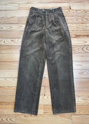 Pantalon à pinces velours côtelé Vintage Kaki Homme Taille 36 / VST261, brand: Vintage, condition: Very good, size: W26, €20.00, €21.70 includes Buyer Protection Pro