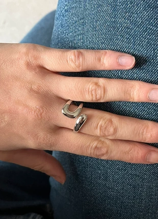 Bague en acier inoxydable géométrique argentée ajustable, marque: Tendance, état: Très bon état, taille: Ajustable, 5,00 €, 5,95 € Protection acheteurs (Pro) incluse