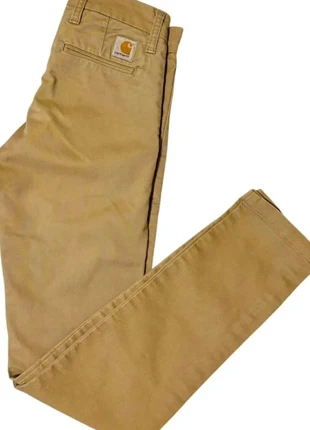 Pantalon Carhartt WIP Sid Pant beige FR 36/38 chino slim homme coton stretch casual, marca: Carhartt, estado: Muito bom, tamanho: PT 36 | W26, €29.00, €31.15 inclui Proteção do Comprador
