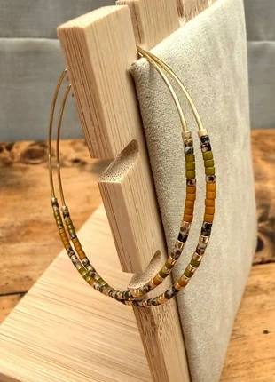 Créoles Miyuki Tartine, marque: PBdeC, état: Très bon état, 11,00 €, 12,25 € Protection acheteurs incluse