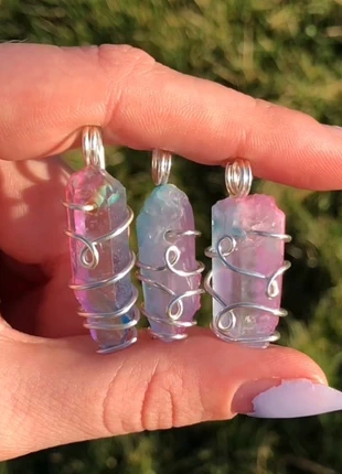 Wire Wrapped Crystal Necklace, brand: Crystal, condition: New without tags, €5.00, €5.95 includes Buyer Protection