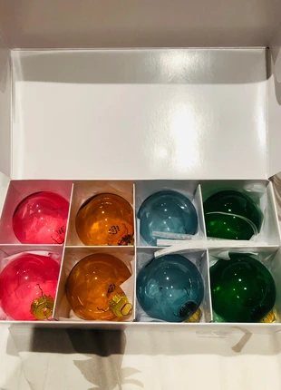 boules de Noël en verre multicolore, merk: IKEA, staat: Heel goed, € 12,00, € 13,30 inclusief Kopersbescherming