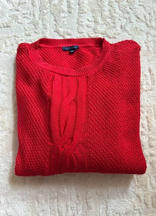 Tommy Hilfiger Pull Rouge Col Rond Maille Tressée XXL, marque: Tommy Hilfiger, état: Très bon état, taille: XXL / 44 / 16, 40,00 €, 42,70 € Protection acheteurs incluse