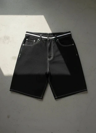 Short Denim Oversize Noir – Urbain / Hip-Hop / Streetwear / Été, estado: Muito bom, tamanho: M, €49.90, €53.10 inclui Proteção do Comprador