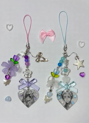 The Fragrant Flower Blooms With Dignity matching keychain/phone strap, marque: Fait Main, état: Neuf avec étiquette, 12,00 €, 13,30 € Protection acheteurs incluse