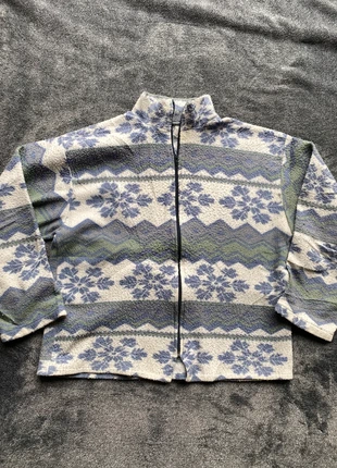 179. Vintage patterned fleece - medium, condition: Satisfactory, size: M / UK 12-14, £5.00, £5.95 includes Buyer Protection