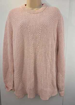 M&S UK Large Pale Pink Chunky Rib Knit Oversized Jumper Sweater, brand: Marks & Spencer, condition: Very good, size: L / 12, £5.99, £6.99 includes Buyer Protection