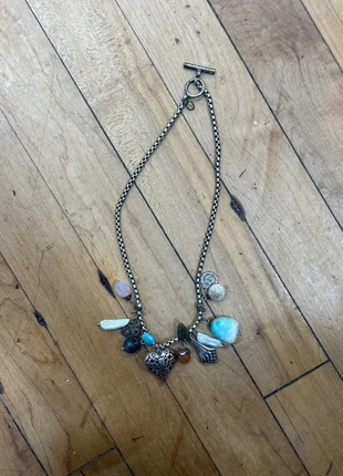 Vintage Martine westen y2k grunge fairy charm necklace with turquoise and real pearls, brand: Martine westen, condition: Very good, £10.00, £11.20 includes Buyer Protection Pro