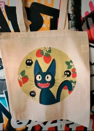 Tote bag jiji Kiki la petite sorcière studio Ghibli, marque: Studio Ghibli, état: Très bon état, 10,00 €, 11,20 € Protection acheteurs (Pro) incluse
