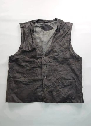 Veste en cuir sans manche vintage Trapper noir Taille 2XL, marque: Trapper, état: Bon état, taille: XXL, 18,00 €, 19,60 € Protection acheteurs (Pro) incluse