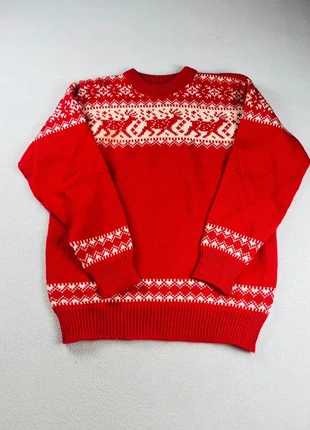 Pull Dale Of Norway En Laine Rouge Blanc Motif Renne Vintage Y2K - Taille L, marque: Dale of Norway, état: Très bon état, taille: L, 94,90 €, 100,35 € Protection acheteurs (Pro) incluse
