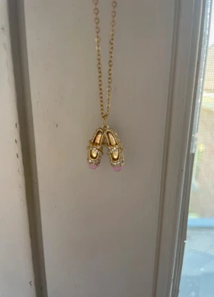 Gouden ketting met ballerina schoentjes en diamanten, marque: bague d’or, état: Très bon état, 12,00 €, 13,30 € Protection acheteurs incluse