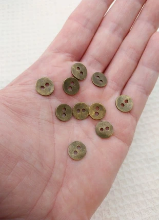 Bouton de couture métal bronze effet antique 11mm - 10pcs A1401, marca: Mercerie Syllikan, estado: Muy bueno, 2,50 €, 3,33 € Protección al comprador Pro incluida