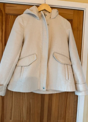 Zara Basic Outerwear Cream Hooded Jacket Coat. Size S, brand: Zara Basic, condition: Good, size: S / 8, £2.00, £2.80 includes Buyer Protection
