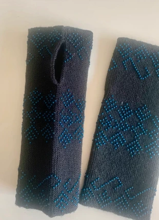 Guanti Donna Elganti "Mitaines", blu notte con perline. Nuovi senza cartellino, marca: mitaines, estado: Nuevo sin etiquetas, tamaño: Talla única, 8,50 €, 9,63 € Protección al comprador incluida