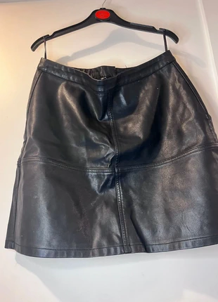 Black leather skirt, brand: New Look, condition: Very good, size: S / 36 / 8, €5.00, €5.95 includes Buyer Protection