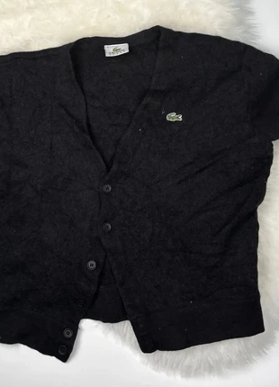 Gilet Lacoste Cardigan Laine V-Neck Homme Noir Taille M T.4, brand: Lacoste, condition: Very good, size: M / 38 / 10, €59.90, €63.60 includes Buyer Protection Pro