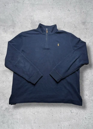 Polo Ralph Lauren Half-Zip Sweater Halfzip 3/4 Zip | Navy Blau | Größe M | Grisch / Old Money, marke: Ralph Lauren, zustand: Sehr gut, größe: M, 55,00 €, 57,95 € inklusive Vinted-Käuferschutz