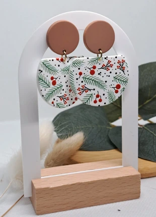 Boucles d’Oreilles Ronde Festive – Acrylique & Acier Inoxydable – Esprit de Noël, marke: Trésor d'Acier, zustand: Sehr gut, 7,00 €, 8,05 € inklusive Vinted-Käuferschutz