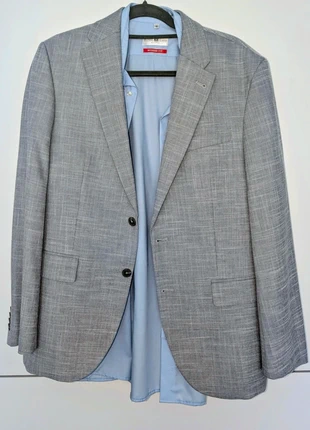 Herrn Anzug Grau mit Hemd und Schlips, marque: C&A, état: Neuf sans étiquette, taille: L, 14,00 €, 15,40 € Protection acheteurs incluse