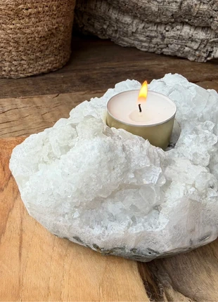 Apofylliet theelichthouder groot, merk: Earth, staat: Nieuw zonder prijskaartje, € 21,50, € 23,28 inclusief Kopersbescherming Pro