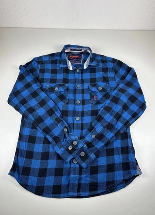 Chemise à carreaux suprême M homme mixte bleue, marque: Supreme, état: Très bon état, taille: M, 24,30 €, 26,22 € Protection acheteurs (Pro) incluse