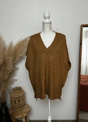 Pull sans manche oversize Pull&Bear camel col V – taille M, marke: Pull & Bear, zustand: Sehr gut, größe: M / 38 / 10, 15,00 €, 16,45 € inklusive Vinted-Käuferschutz