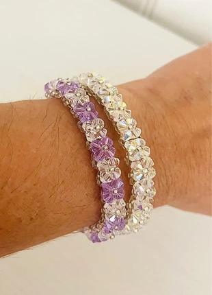 2 pulseras de Cristal 😍 muy brillantes nuevas 🆕, merk: Cristal, staat: Nieuw met prijskaartje, € 10,00, € 11,20 inclusief Kopersbescherming