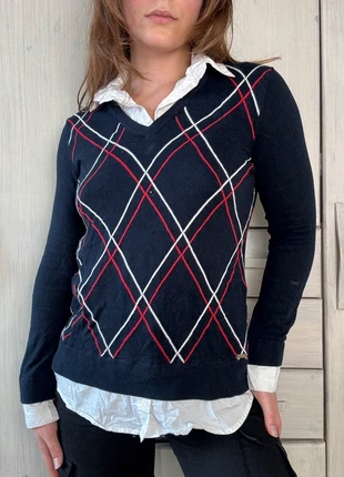 Pull Chemisier Tommy Hilfiger à carreaux - Taille L, marke: Tommy Hilfiger, zustand: Sehr gut, größe: L / 40 / 12, 15,00 €, 16,45 € beinhaltet Vinted-Käuferschutz Pro