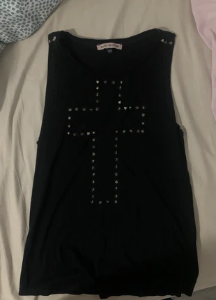 tumblr 2016 goth tank top, marque: Bershka, état: Très bon état, taille: S / 36 / 8, 13,00 €, 14,35 € Protection acheteurs incluse