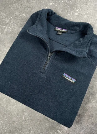 polaire Patagonia bleu marine demi zip logo brodé - L homme - polyester PP 50, marque: Patagonia, état: Très bon état, taille: L, 50,00 €, 53,20 € Protection acheteurs (Pro) incluse