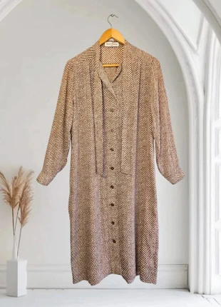 Robe longue - Beige & Marron - Martine Garber Lille Taille 42 XL, brand: Martine GARBER, condition: Very good, size: XL / 42 / 14, €24.00, €25.90 includes Buyer Protection Pro
