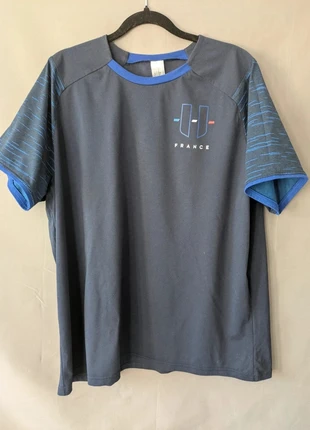 T shirt Decathlon bleu marine homme 2XL supporter France coupe confortable sport été, marque: Decathlon, état: Très bon état, taille: XXL, 8,00 €, 9,10 € Protection acheteurs (Pro) incluse