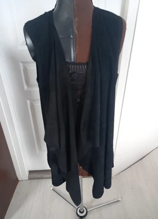 Calvin Klein veste longue sans manches destructurée bi matière taille L, brand: Calvin Klein, condition: Good, size: L / 40 / 12, €16.00, €17.50 includes Buyer Protection Pro