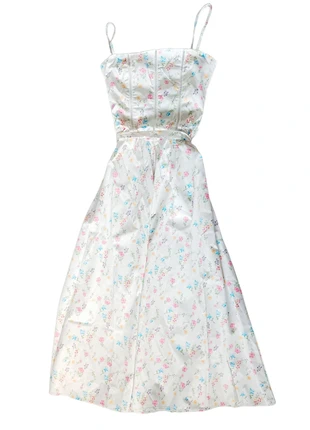 Long floral dress with bow detail (s), merk: Lolita, staat: Nieuw zonder prijskaartje, maat: S / 36 / 8, € 13,99, € 15,39 inclusief Kopersbescherming Pro