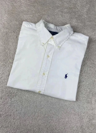Chemises Ralph Lauren Blanche Logo Brodé Bleu marine 3A - L Classic Fit, marque: Ralph Lauren, état: Très bon état, taille: L, 39,99 €, 42,69 € Protection acheteurs incluse