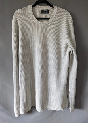 Pull en maille beige clair Bershka Taille L Bon état, brand: Bershka, condizioni: Buone, taglia: L / IT 44 / EU 40, €9.00, €10.15 include la Protezione acquisti Pro