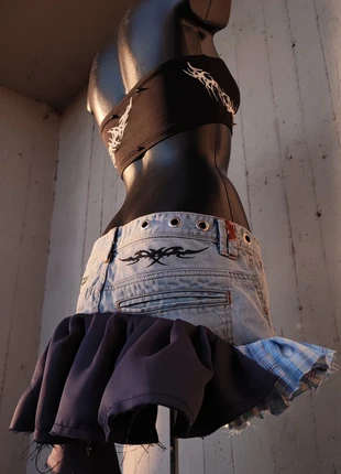 Minigonna handmade, brand: Punk Rave, condizioni: Nuovo senza cartellino, taglia: M / IT 42 / EU 38, €40.00, €42.70 include la Protezione acquisti