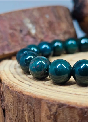 Bracelet agate mousse 8mm lithothérapie, pierre naturelle, brand: lithotherapie agate mousse, condition: Very good, €14.99, €16.44 includes Buyer Protection Pro